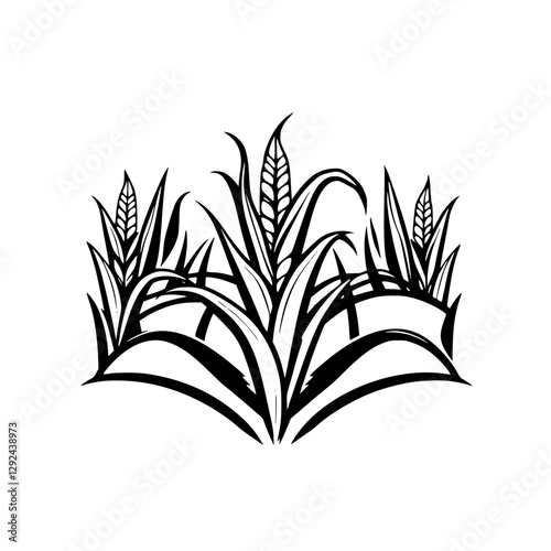 Stylized Wheat Grain