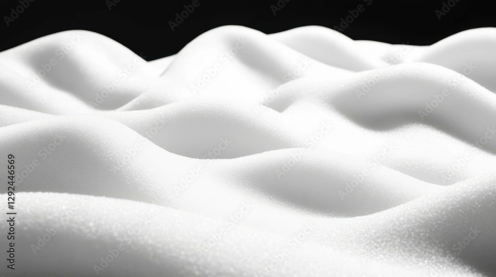 Obraz premium Abstract wave texture on smooth white surface for background design