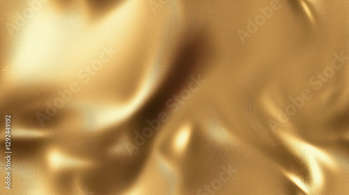 Luxurious golden fabric with smooth, flowing texture and soft sheen, perfect for elegant designs and backgrounds