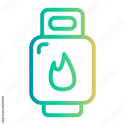 gas Line Gradient Icon