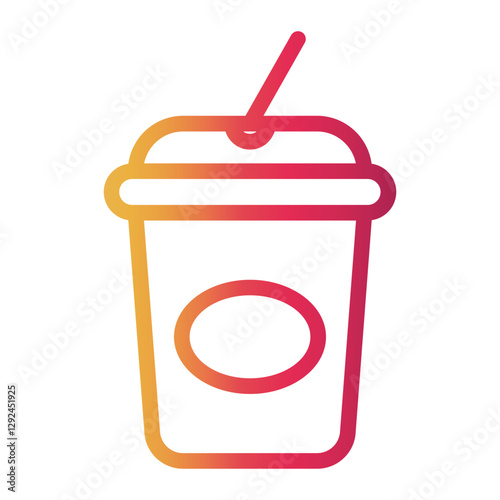 drink Line Gradient Icon