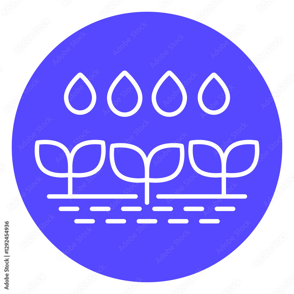 irrigation, watering crops line design icon irrigation, watering crops line design icon