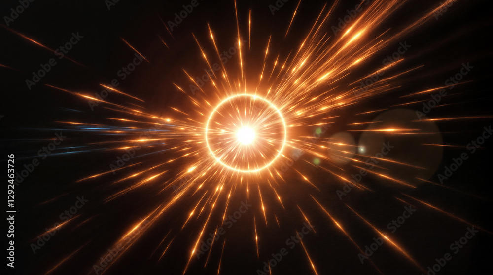 Fototapeta premium Light, energy, effects