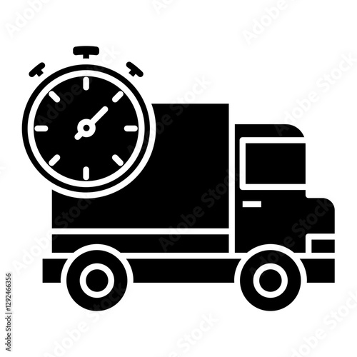 fast delivery Solid icon