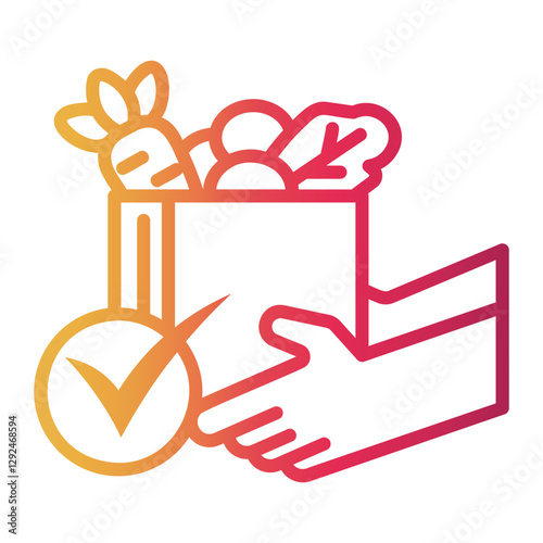 vegetable Line Gradient Icon