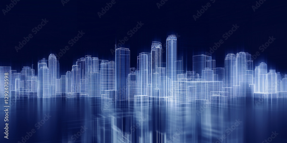 Fototapeta premium abstract city background