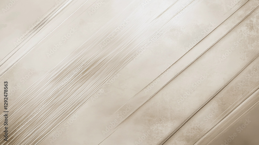 Obraz premium Serene taupe background with faint diagonal lines blends beige and gray for a timeless, sophisticated look, perfect for upscale branding or interior design