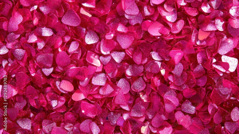 Pink heart confetti texture background, scattered, Valentine's Day, craft material Pink heart confetti texture background, scattered, Valentine's Day, craft material