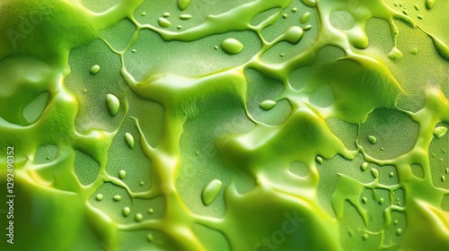 Green slime texture background, flowing liquid, abstract design, digital art