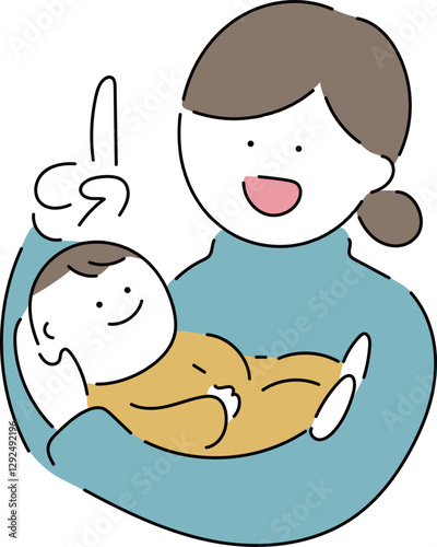 色々なお母さんと赤ちゃん「そんな時は」_カジュアル