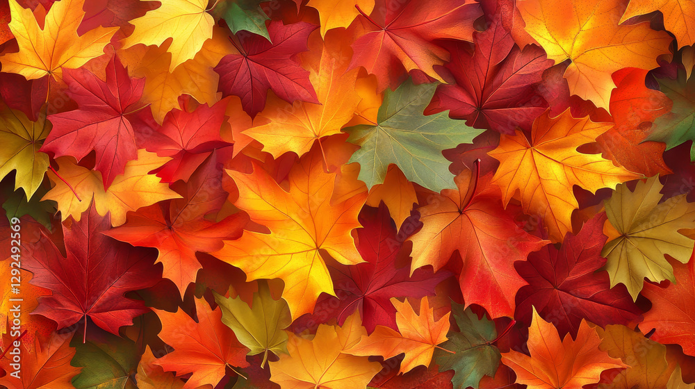 Vector abstract background with autumn maple leaves Vector abstract background with autumn maple leaves