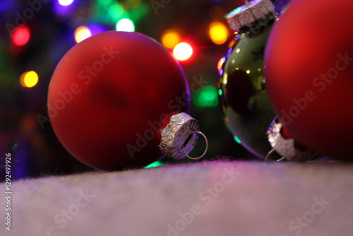 red christmas balls