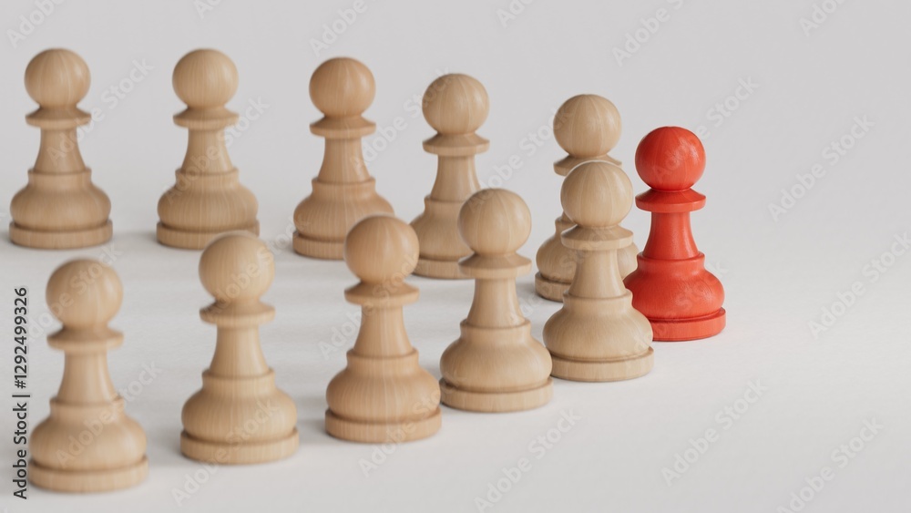 A 3d concept graphic depicting a red person standing out from the crowd concept. Rendered against a white background with a soft shadow and reflection to enhance.NOT AI
A 3d concept graphic depicting a red person standing out from the crowd concept. Rendered against a white background with a soft shadow and reflection to enhance.NOT AI