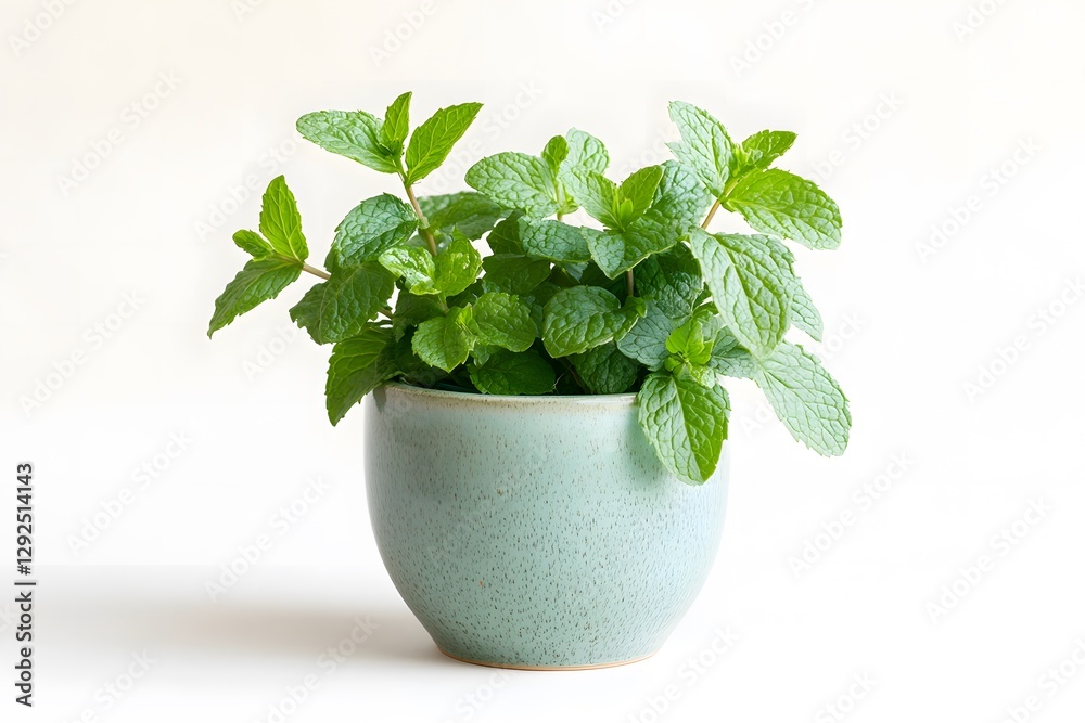 Indoor Flower Plants in Elegant Ceramic and Terracotta Pots Isolated In Clean Background
