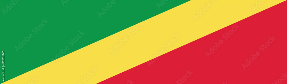 Congo flag long banner digital vector illustration Congo flag long banner digital vector illustration