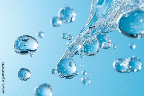 Wallpaper Mural High-quality image of water droplets creating a refreshing, cool ambiance. Torontodigital.ca