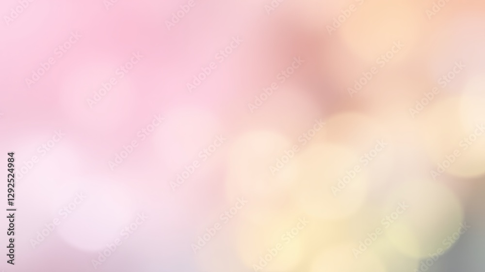 Fototapeta premium Soft Pink and Yellow Blurred Background with a Gentle Blur Effect Creating a Dreamy and Serene Ambiance