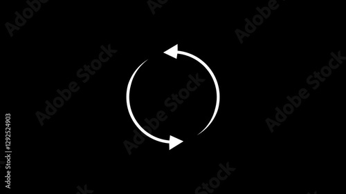 circle arrow icon refresh and reload animated.