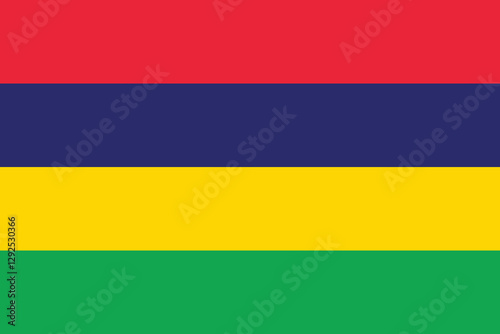 Free Download Mauritius flag long banner digital vector illustration - GFXLoad