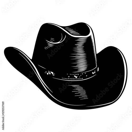 Cowboy Hat Silhouette – Classic Western Style Graphics
