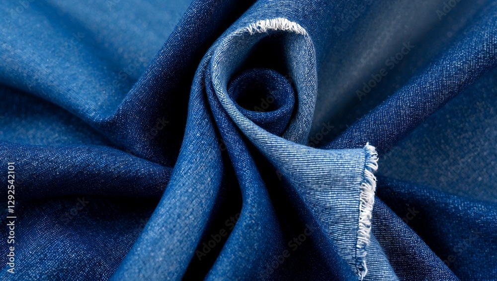 Fototapeta premium Denim elegance showcasing textured blue jean mastery