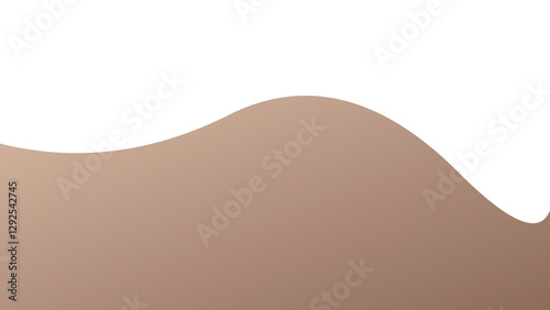 Mocha Mousse Abstract Wavy Lines