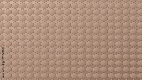 Mocha Mousse Embossed Hexagonal Grid