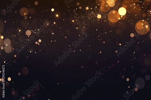 光の粒が舞うレンズで撮影したようなぼやけたCG画像	