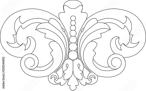 sketch vector silhouette illustration icon symbol ornament decoration accessories decorative carving classic vintage ethnic traditional 
