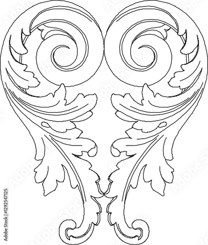 sketch vector silhouette illustration icon symbol ornament decoration accessories decorative carving classic vintage floral natural ethnic traditional