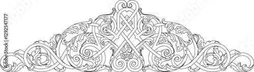 sketch vector silhouette illustration icon symbol ornament decoration accessories decorative carving classic vintage floral natural ethnic traditional