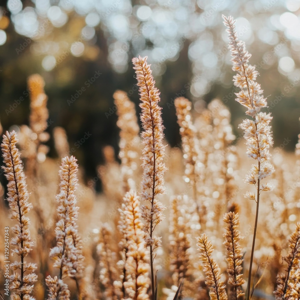 Golden grasses in a sunlit field Golden grasses in a sunlit field