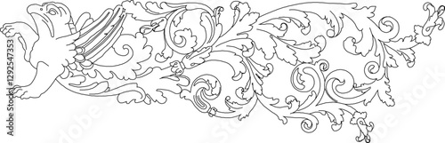 sketch vector silhouette illustration icon symbol ornament decoration accessories decorative carving classic vintage ethnic 