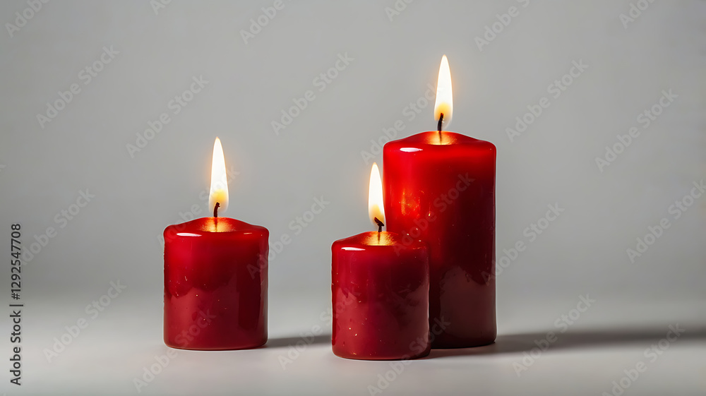 Red candle isolated on white background
Red candle isolated on white background