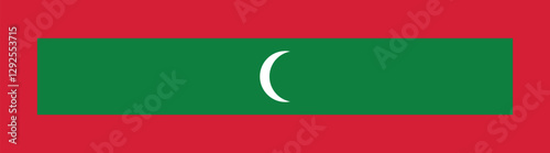 Maldives flag long banner digital vector illustration Free Download Maldives flag long banner digital vector illustration - GFXLoad