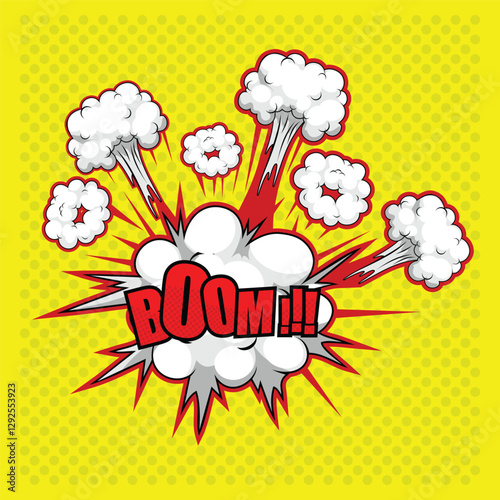 bubbble speech boom, exploding and expression. use for comics and pop art posters