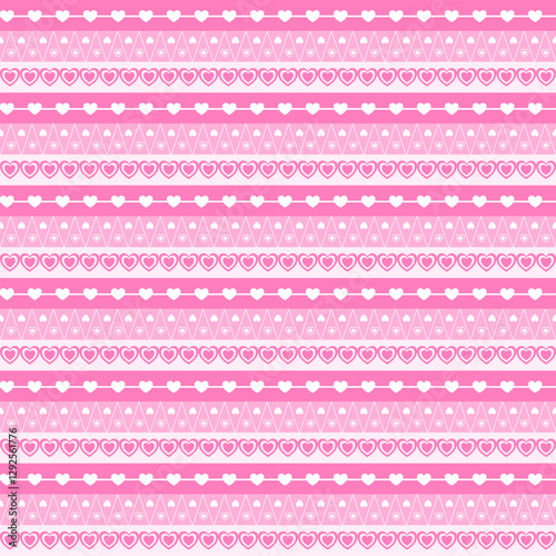pink background with hearts