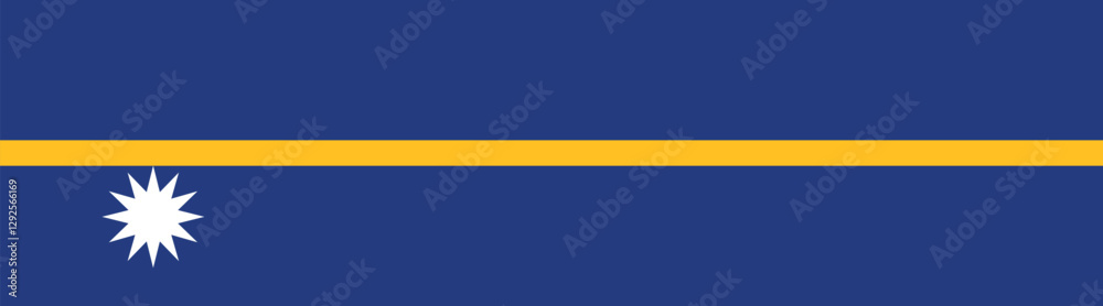 Nauru flag long banner digital vector illustration Nauru flag long banner digital vector illustration