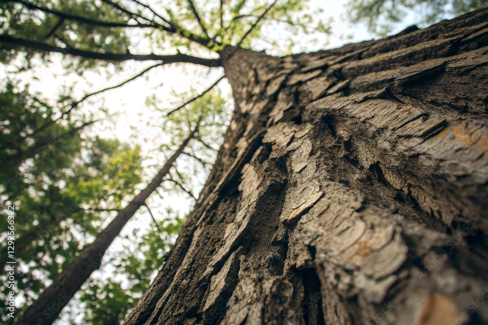 Fototapeta premium A high contrast texture of bark with abstract depth