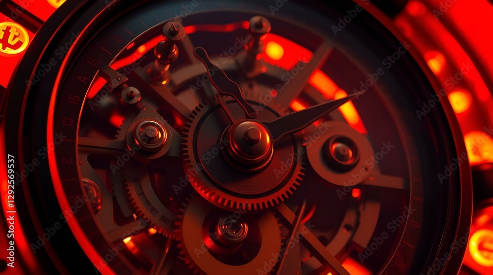 Fototapeta premium close up of a clock