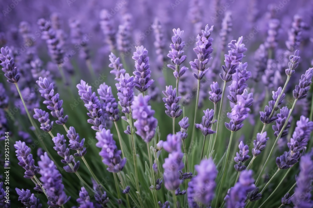 lavender flowers are blooming in a field with a purple sky lavender flowers are blooming in a field with a purple sky
