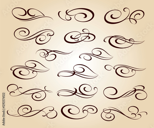 set of decorative elements for design