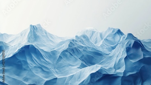 Wallpaper Mural Abstract Crystalline Mountain Range: A Digital Masterpiece Torontodigital.ca