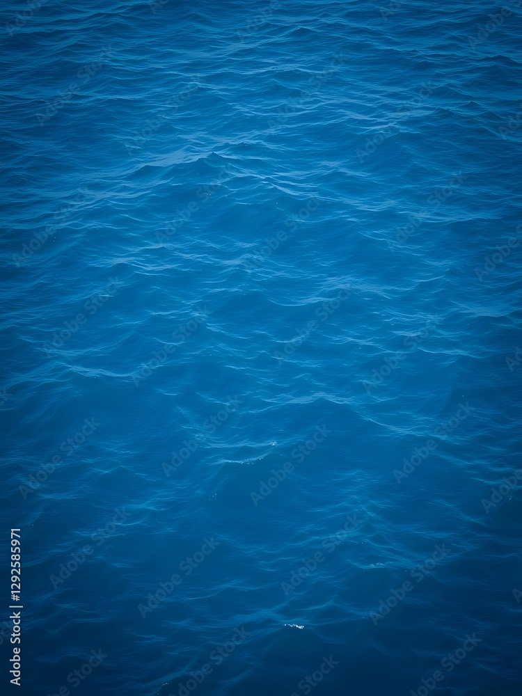 Dark blue deep ocean water with hints of green near the coast Dark blue deep ocean water with hints of green near the coast