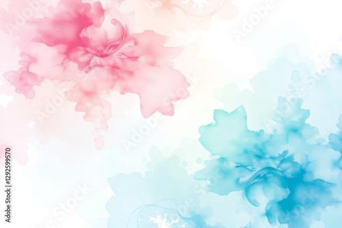 Fototapeta Naklejka Na Ścianę i Meble -  there are many different colors of watercolor on a white background