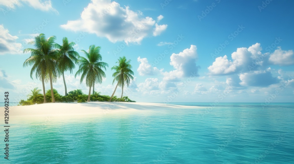 Fototapeta premium Tropical Island Paradise View