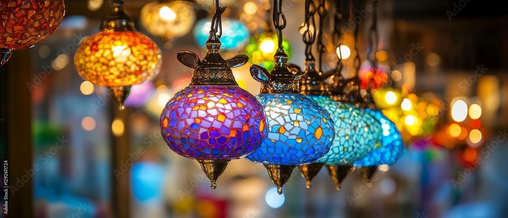 Naklejka premium Mosaic Lamp Array