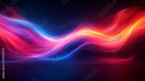 Wallpaper Mural Vibrant Energy Waves Flowing in Spectrum of Colors Dynamic and Abstract Background Design Torontodigital.ca