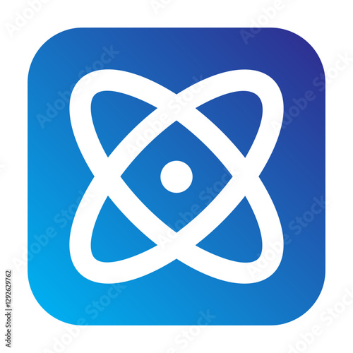 molekul Solid gradient icon