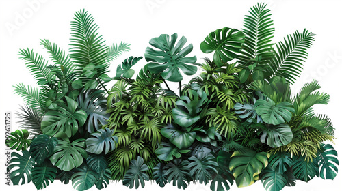 green leaves wall background